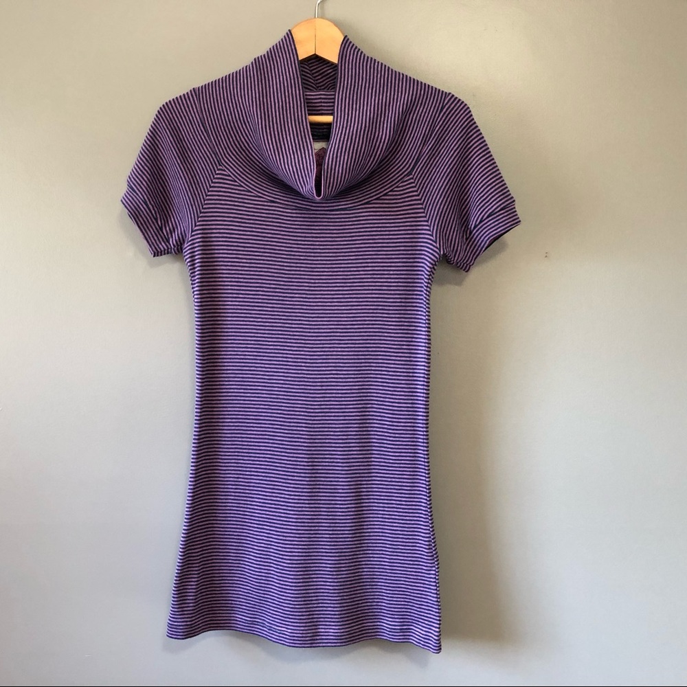 Free People cowl neck short sleeve tunic